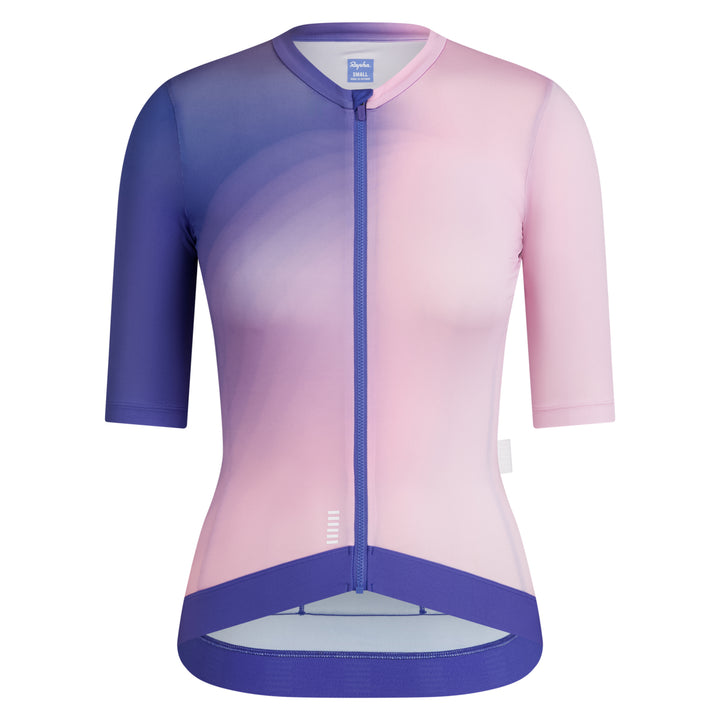Rapha Women's Pro Team Training Jersey III (Surface Print - Blue) - Dragonspine Cycling