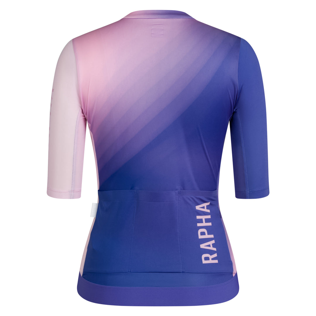 Rapha Women's Pro Team Training Jersey III (Surface Print - Blue) - Dragonspine Cycling