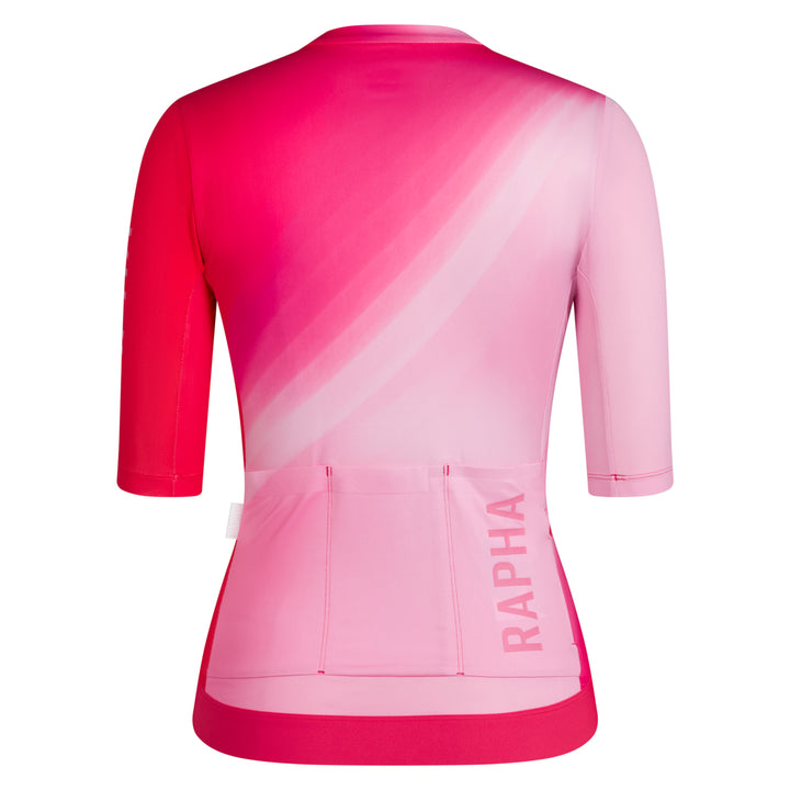 Rapha Women's Pro Team Training Jersey III (Surface Print - Pink) - Dragonspine Cycling