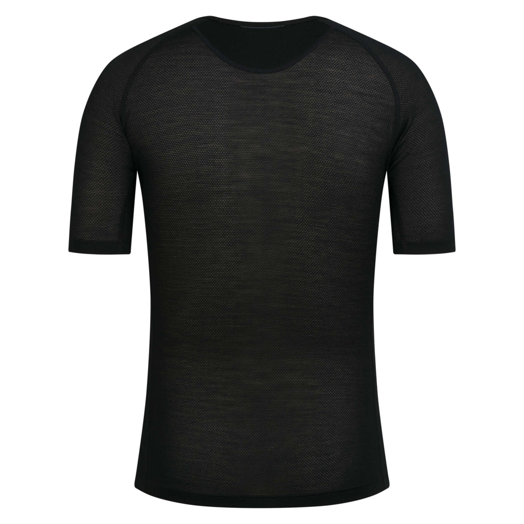Rapha Men's Merino Lightweight Base Layer - Short Sleeve (Black/Black) - Dragonspine Cycling
