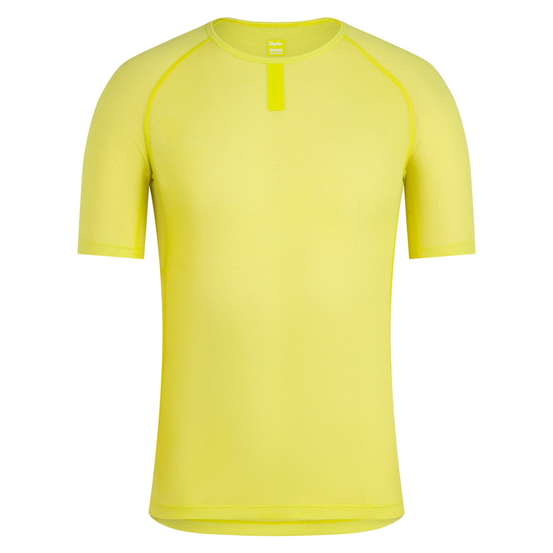 Rapha Men's Merino Lightweight Base Layer - Short Sleeve (Chartreuse/Chartreuse) - Dragonspine Cycling