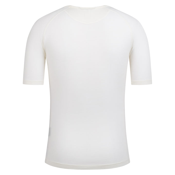 Rapha Men's Merino Lightweight Base Layer - Short Sleeve (Cream/White) - Dragonspine Cycling