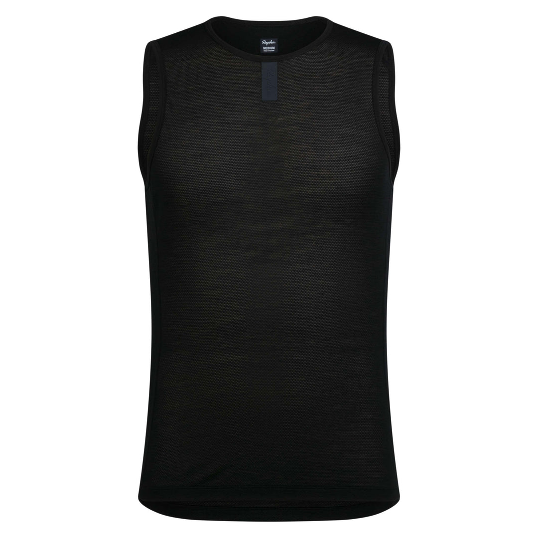 Rapha Men's Merino Lightweight Base Layer - Sleeveless (Black/Black) - Dragonspine Cycling
