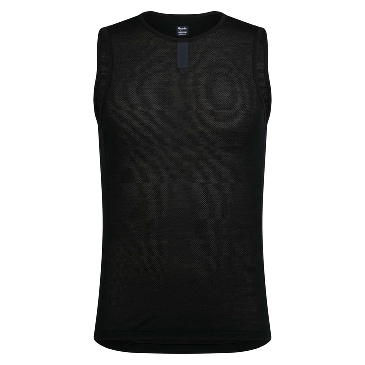 Rapha Men's Merino Lightweight Base Layer - Sleeveless (Black/Black) - Dragonspine Cycling