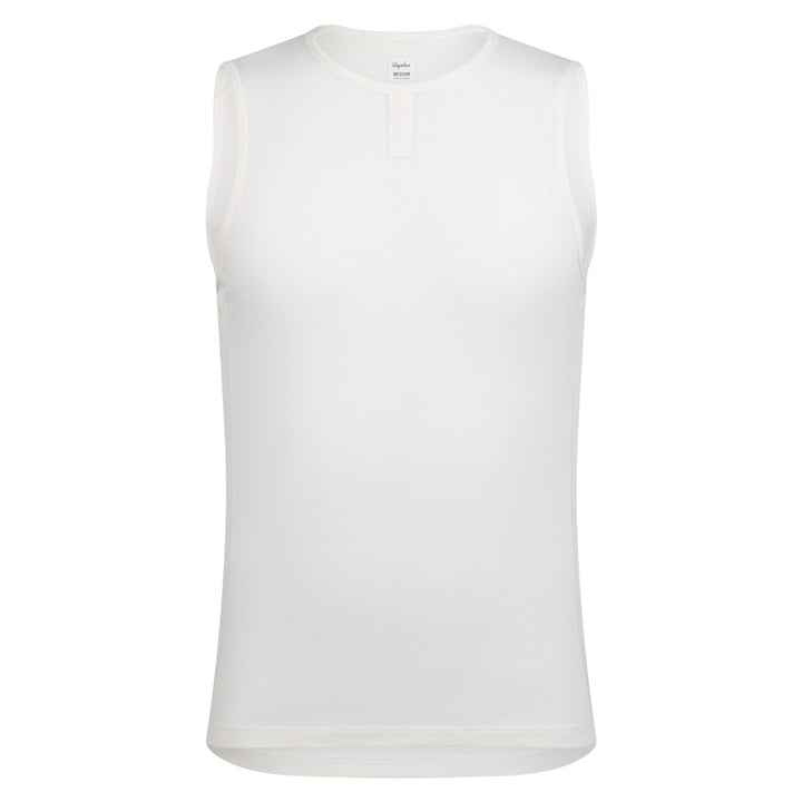 Rapha Men's Merino Lightweight Base Layer - Sleeveless (Cream/White) - Dragonspine Cycling