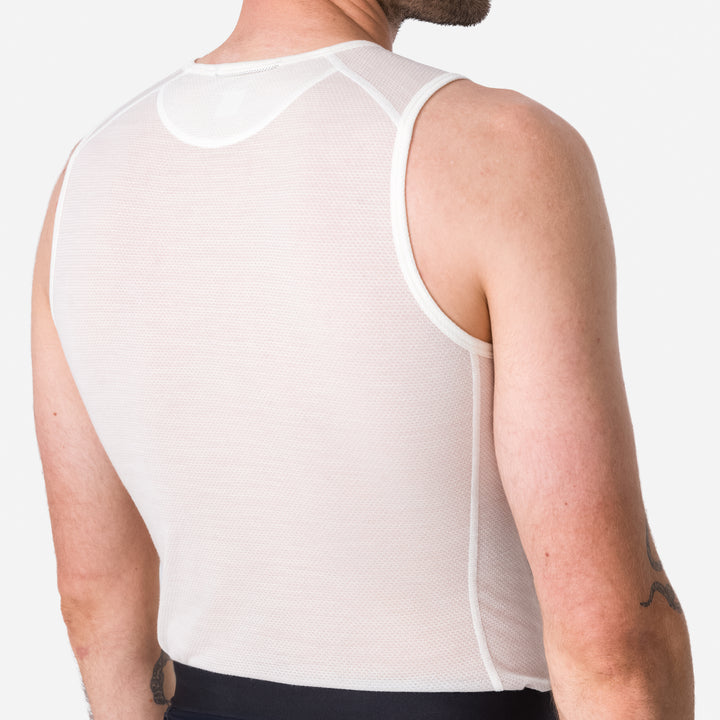 Rapha Men's Merino Lightweight Base Layer - Sleeveless (Cream/White) - Dragonspine Cycling