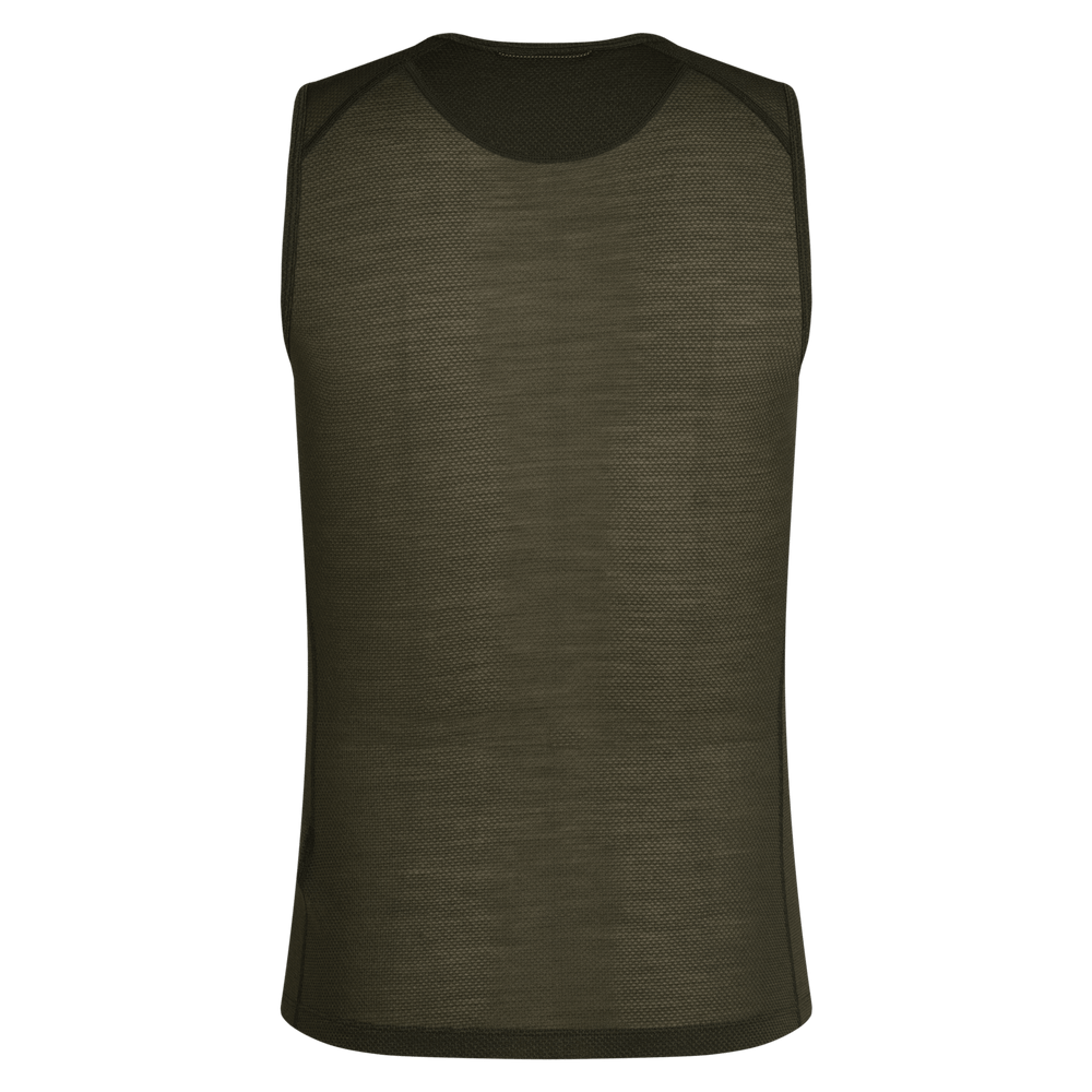 Rapha Men's Merino Lightweight Base Layer - Sleeveless (Dark Green/Dark Green) - Dragonspine Cycling