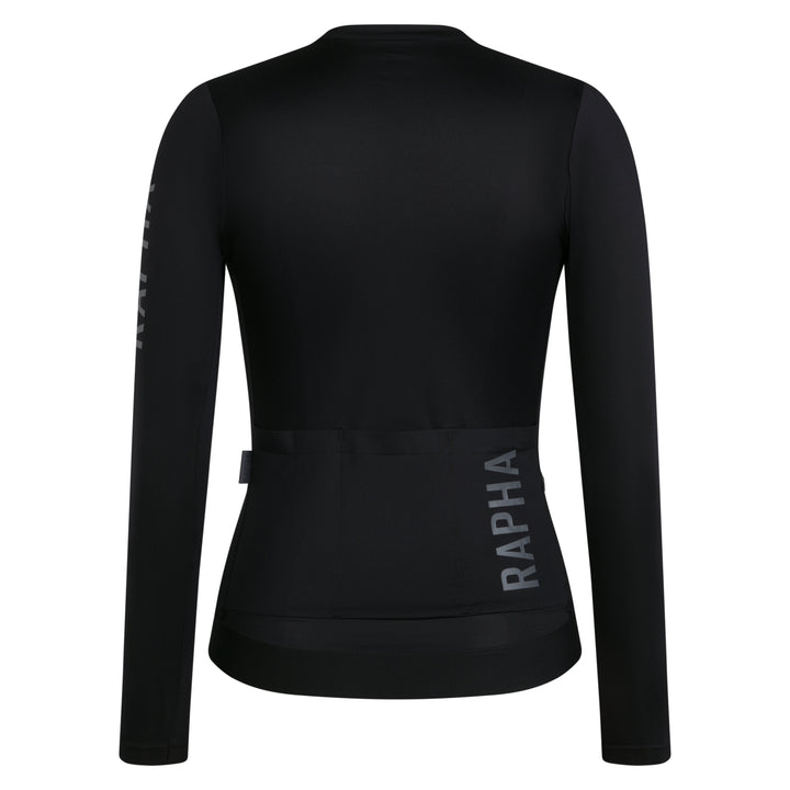 Rapha Women's Pro Team LS Lightweight Jersey III (Black/Dark Grey) - Dragonspine Cycling