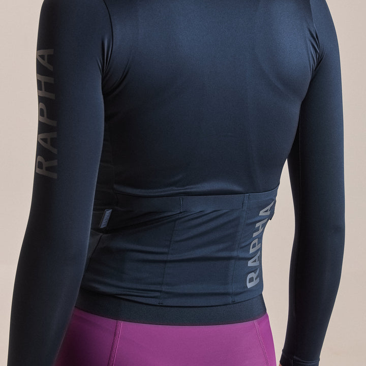 Rapha Women's Pro Team LS Lightweight Jersey III (Carbon/Dark Grey) - Dragonspine Cycling