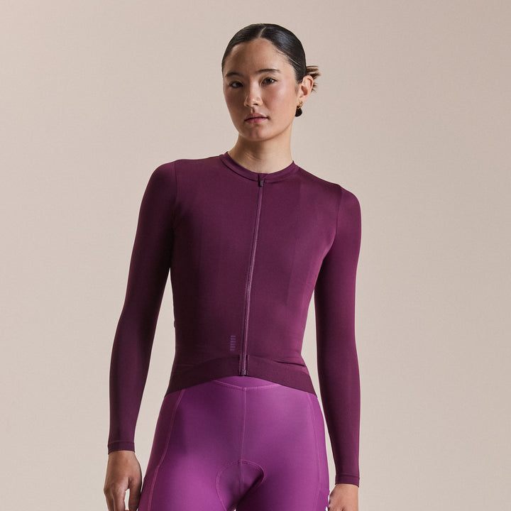 Rapha Women's Pro Team LS Lightweight Jersey III (Plum/Deep Magenta) - Dragonspine Cycling