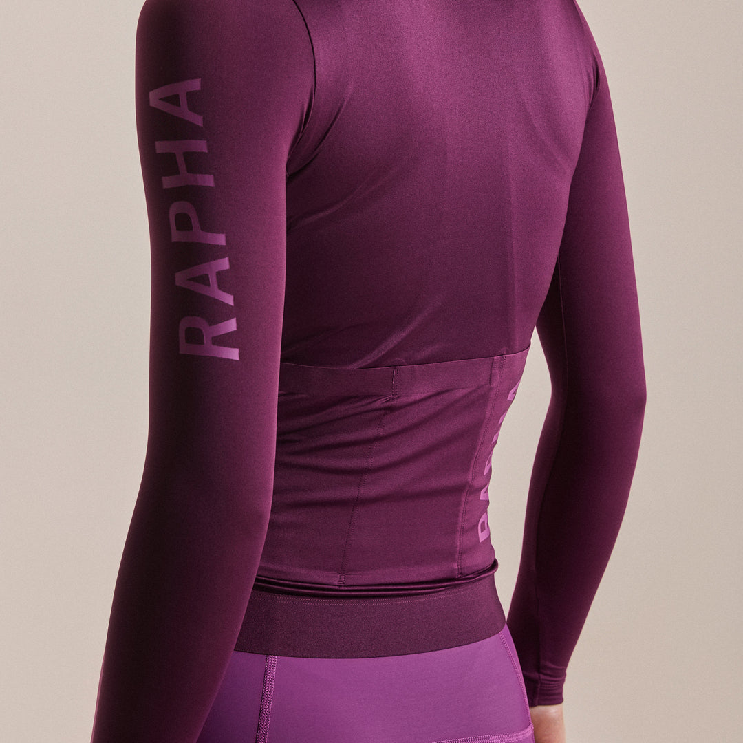 Rapha Women's Pro Team LS Lightweight Jersey III (Plum/Deep Magenta) - Dragonspine Cycling