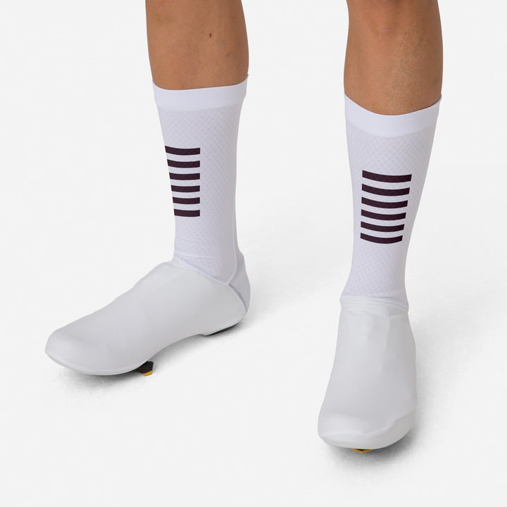Rapha Pro Team TT Aero Overshoes (White) - Dragonspine Cycling
