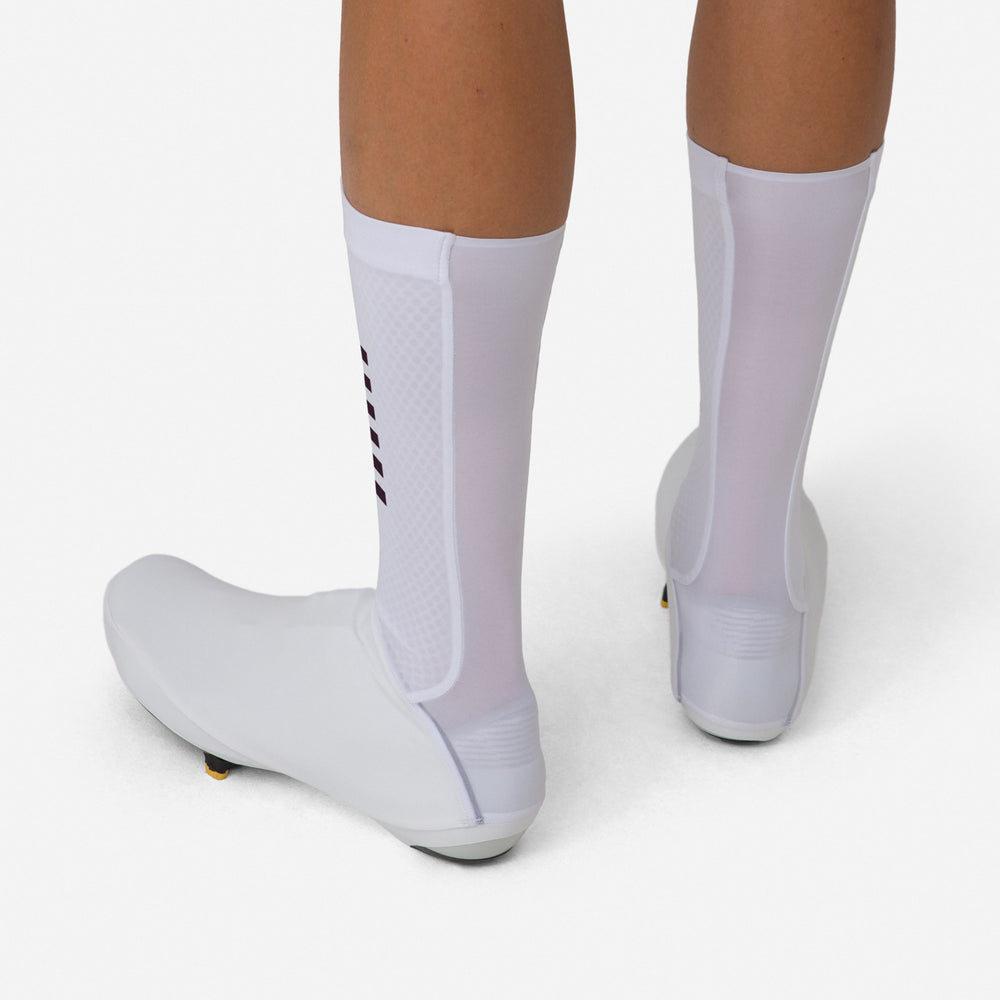 Rapha Pro Team TT Aero Overshoes (White) - Dragonspine Cycling