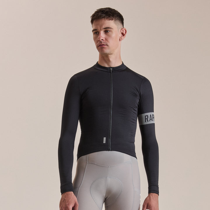 Men’s Pro Team Long Sleeve Midweight Jersey II in Black/White