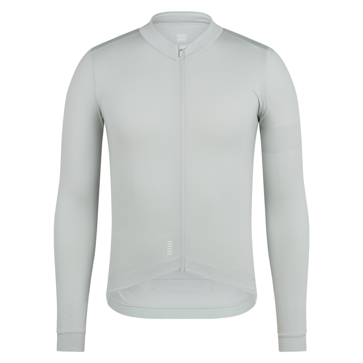 Rapha Men's Pro Team Long Sleeve Midweight Jersey II (Grey/White) - Dragonspine Cycling