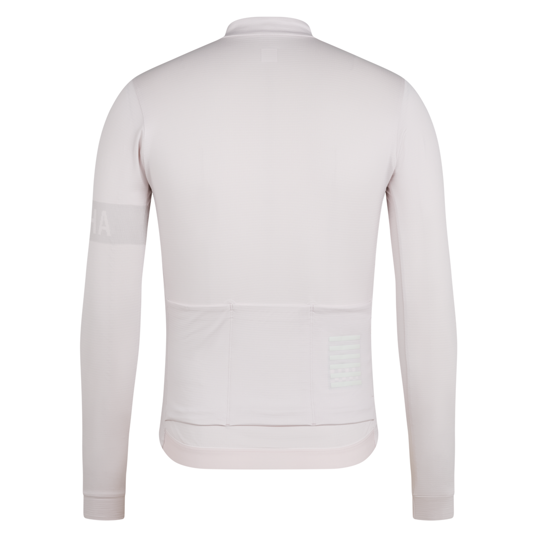 Rapha Men's Pro Team Long Sleeve Midweight Jersey II (Blush/White) - Dragonspine Cycling