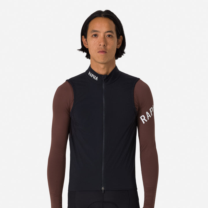 Rapha Men's Pro Team Insulated Gilet (Black/White) - Dragonspine Cycling
