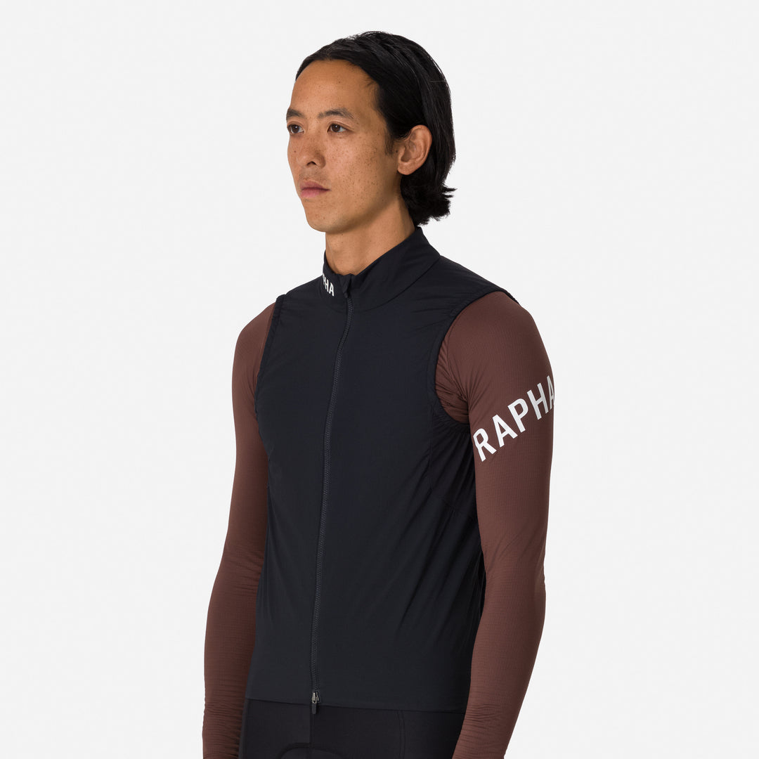 Rapha Men's Pro Team Insulated Gilet (Black/White) - Dragonspine Cycling
