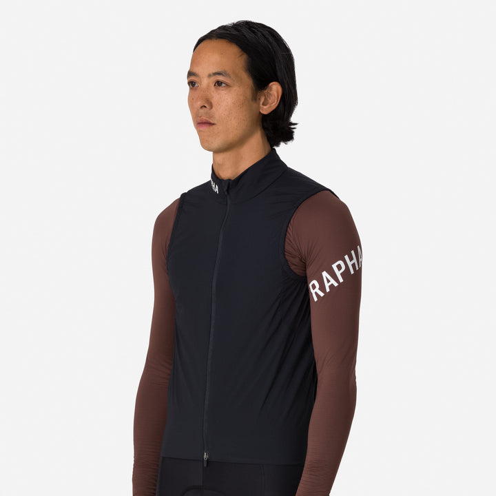 Rapha Men's Pro Team Insulated Gilet (Black/White) - Dragonspine Cycling