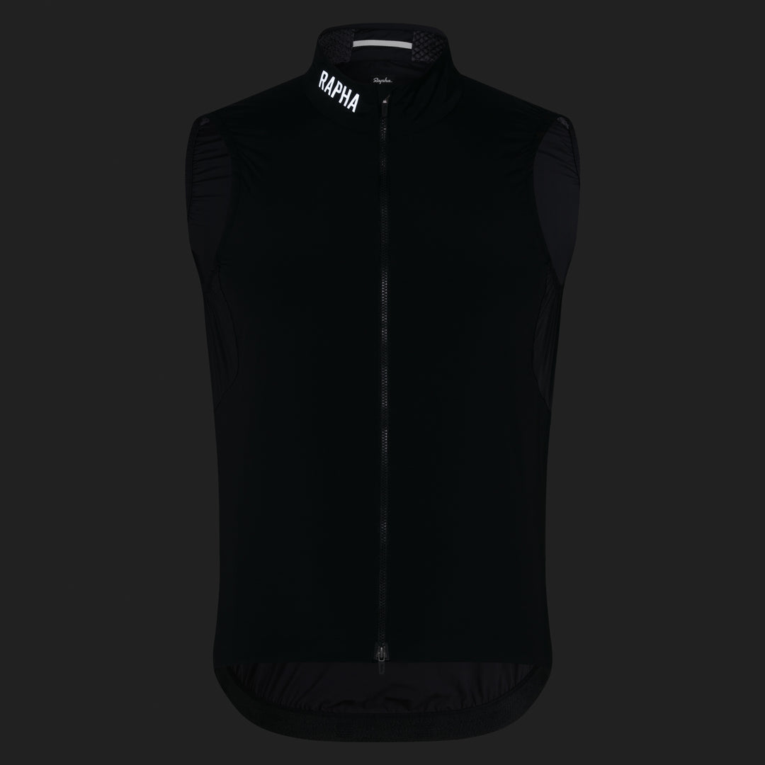 Rapha Men's Pro Team Insulated Gilet (Black/White) - Dragonspine Cycling