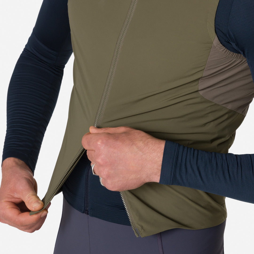 Rapha Men's Pro Team Insulated Gilet (Moss Green/White) - Dragonspine Cycling