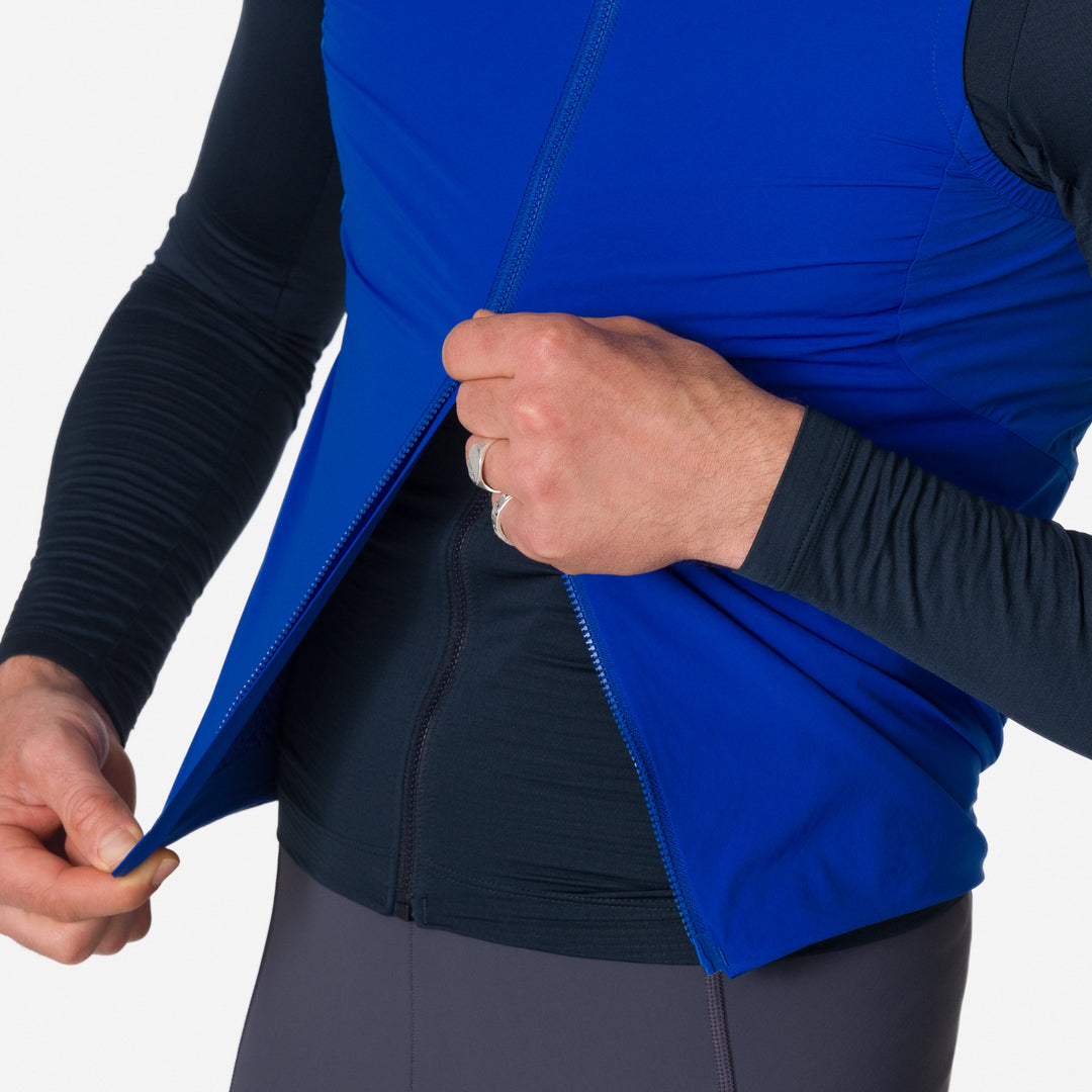 Rapha Men's Pro Team Insulated Gilet (Blue/White) - Dragonspine Cycling