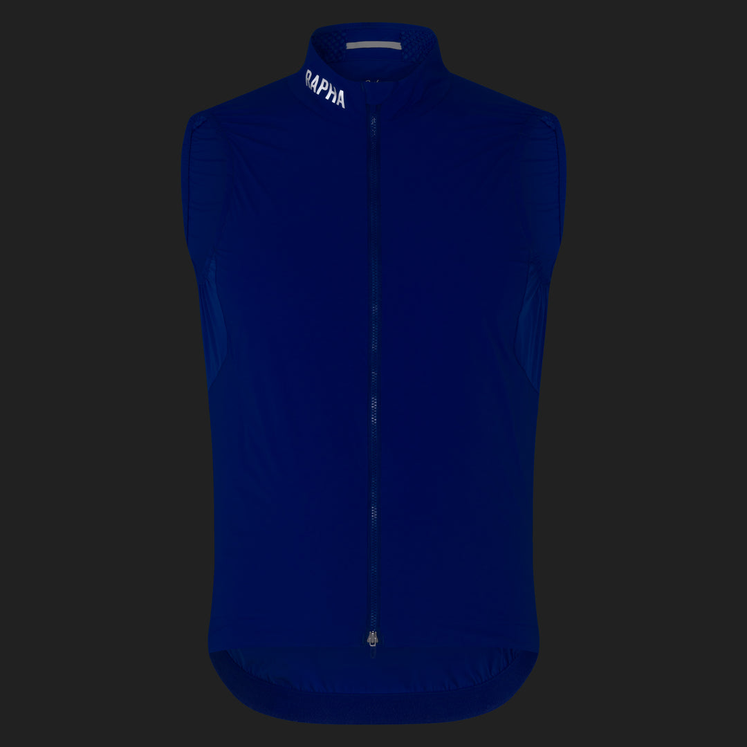 Rapha Men's Pro Team Insulated Gilet (Blue/White) - Dragonspine Cycling