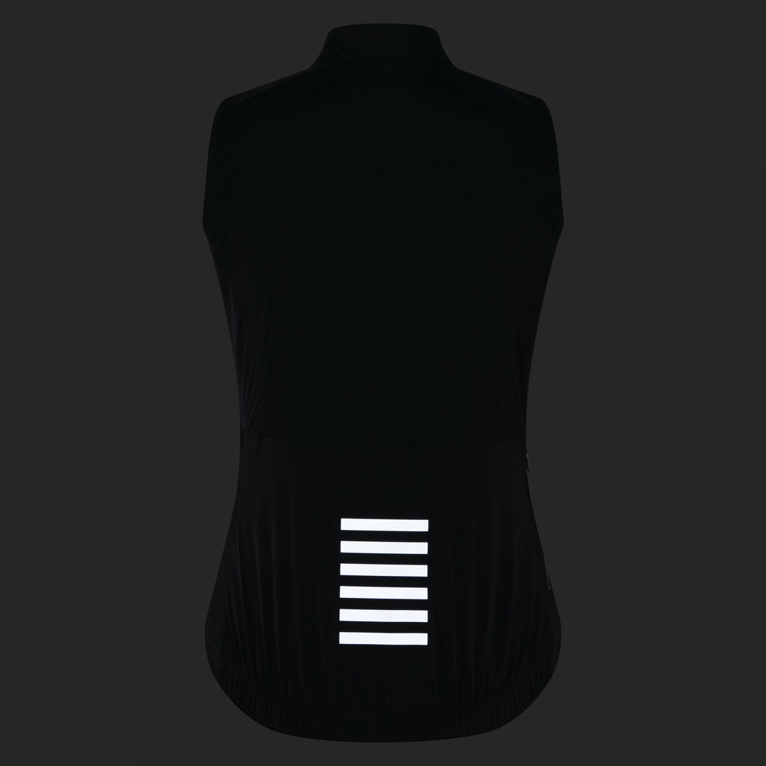 Rapha Women's Pro Team Insulated Gilet (Black/White) - Dragonspine Cycling