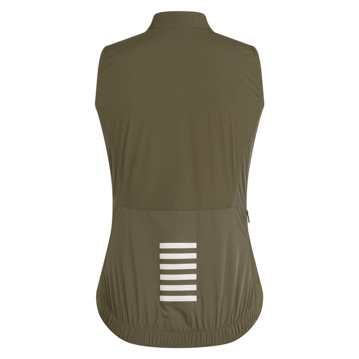 Rapha Women's Pro Team Insulated Gilet (Moss Green/White) - Dragonspine Cycling