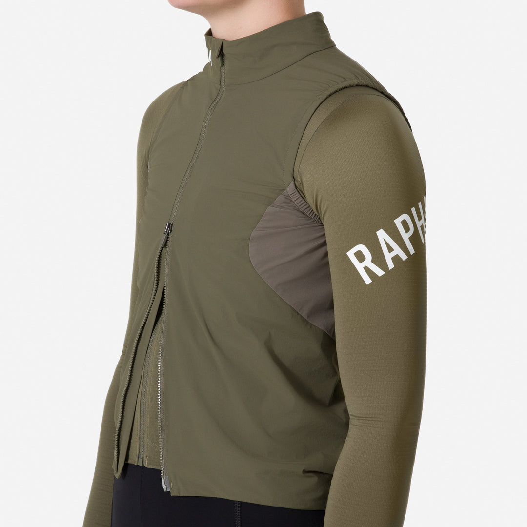 Rapha Women's Pro Team Insulated Gilet (Moss Green/White) - Dragonspine Cycling