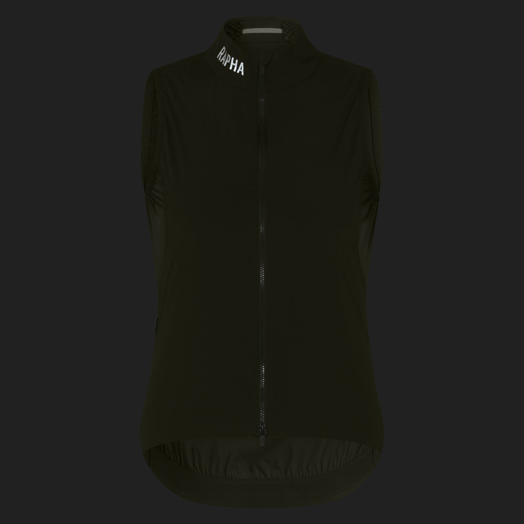 Rapha Women's Pro Team Insulated Gilet (Moss Green/White) - Dragonspine Cycling
