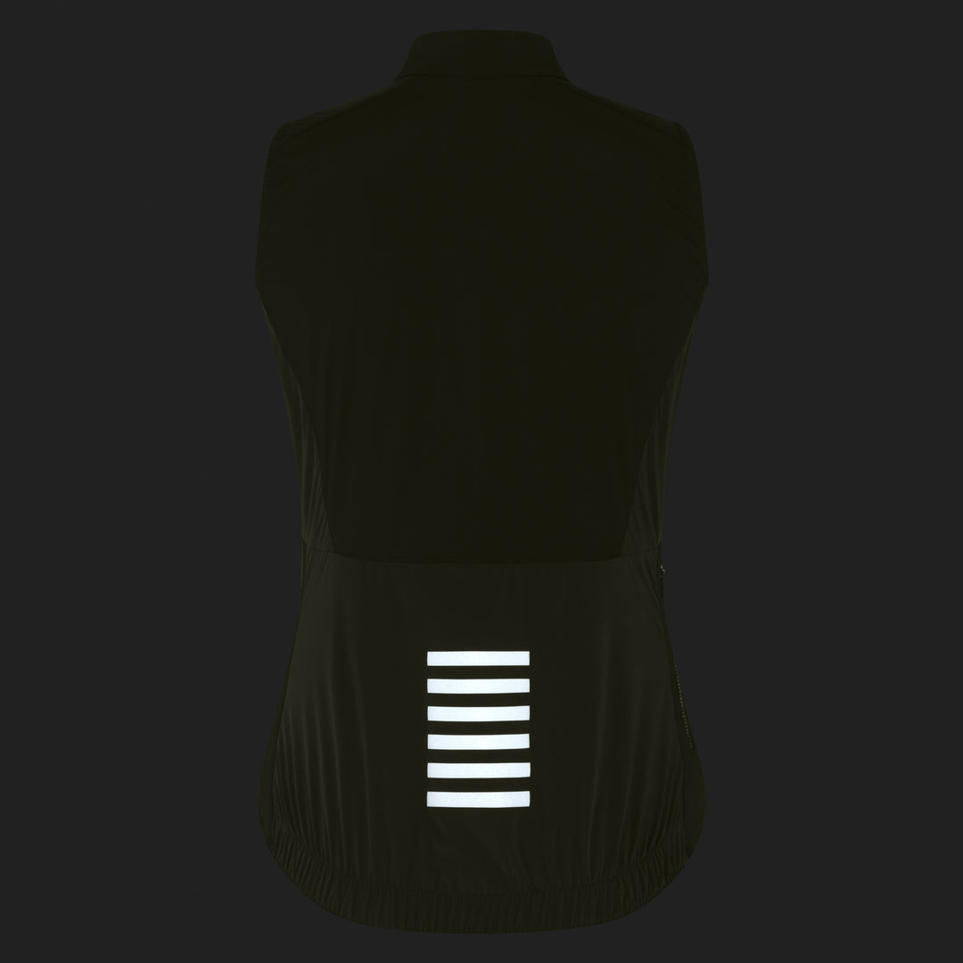 Rapha Women's Pro Team Insulated Gilet (Moss Green/White) - Dragonspine Cycling