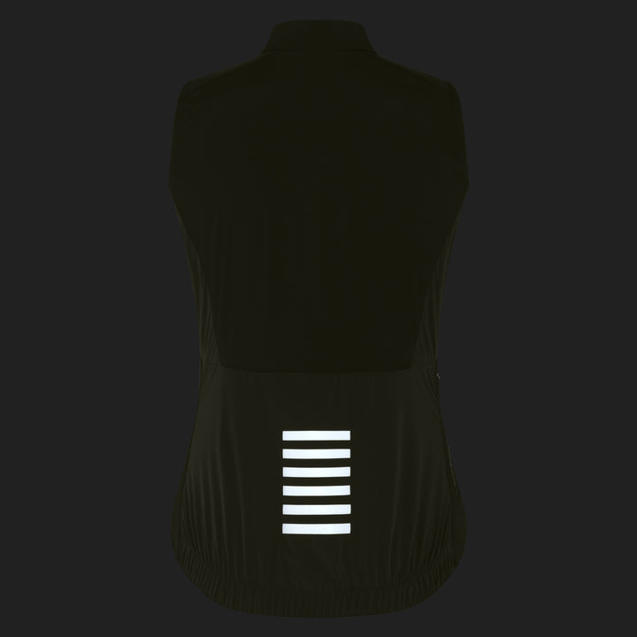 Rapha Women's Pro Team Insulated Gilet (Moss Green/White) - Dragonspine Cycling