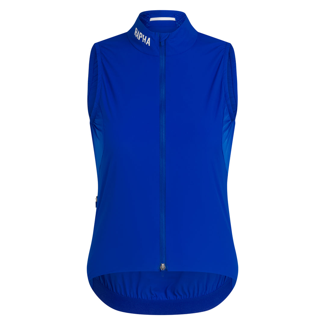 Rapha Women's Pro Team Insulated Gilet (Blue/White) - Dragonspine Cycling