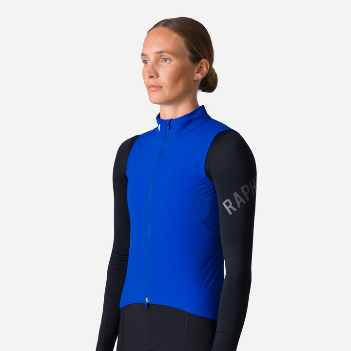 Rapha Women's Pro Team Insulated Gilet (Blue/White) - Dragonspine Cycling