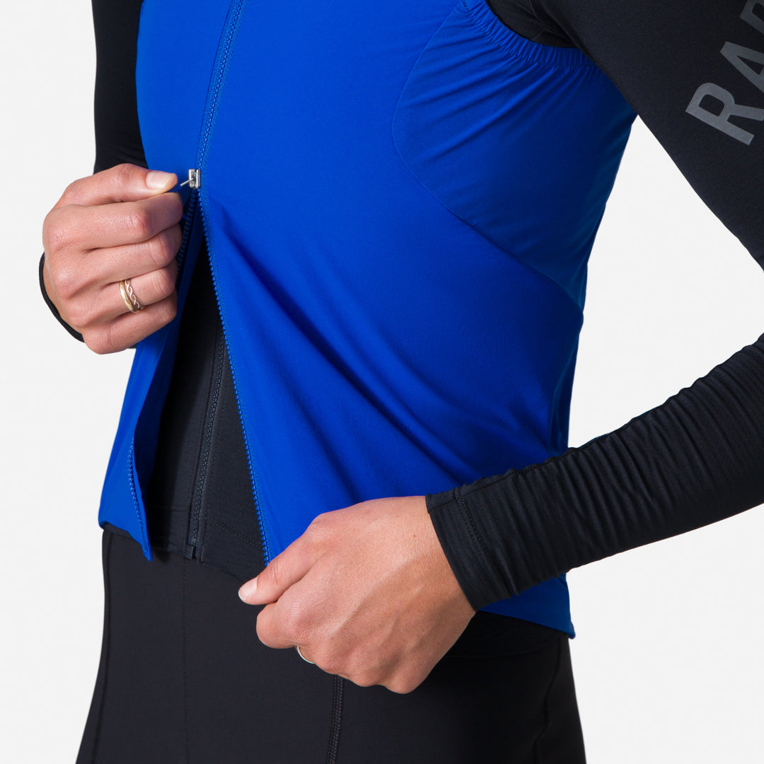 Rapha Women's Pro Team Insulated Gilet (Blue/White) - Dragonspine Cycling
