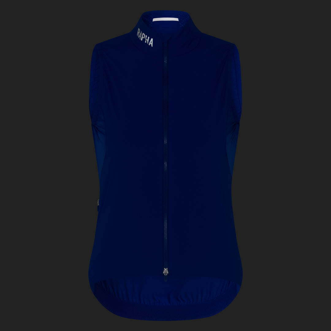 Rapha Women's Pro Team Insulated Gilet (Blue/White) - Dragonspine Cycling