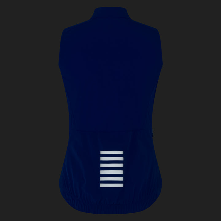 Rapha Women's Pro Team Insulated Gilet (Blue/White) - Dragonspine Cycling