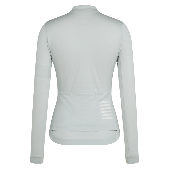 Rapha Women's Pro Team Long Sleeve Midweight Jersey II (Grey/White) - Dragonspine Cycling