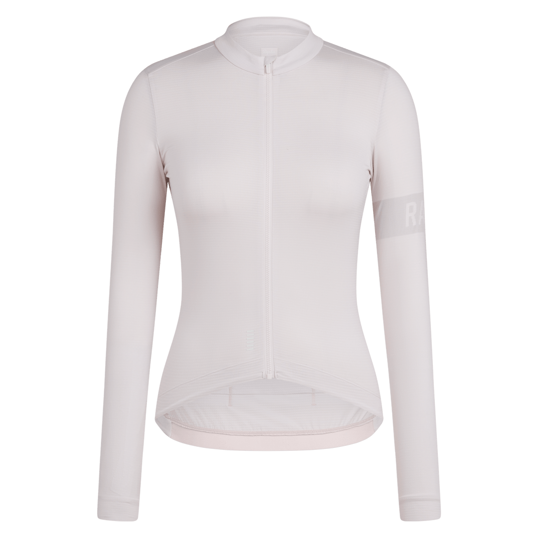 Rapha Women's Pro Team Long Sleeve Midweight Jersey II (Blush/White) - Dragonspine Cycling