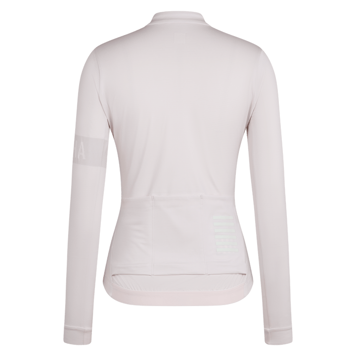 Rapha Women's Pro Team Long Sleeve Midweight Jersey II (Blush/White) - Dragonspine Cycling