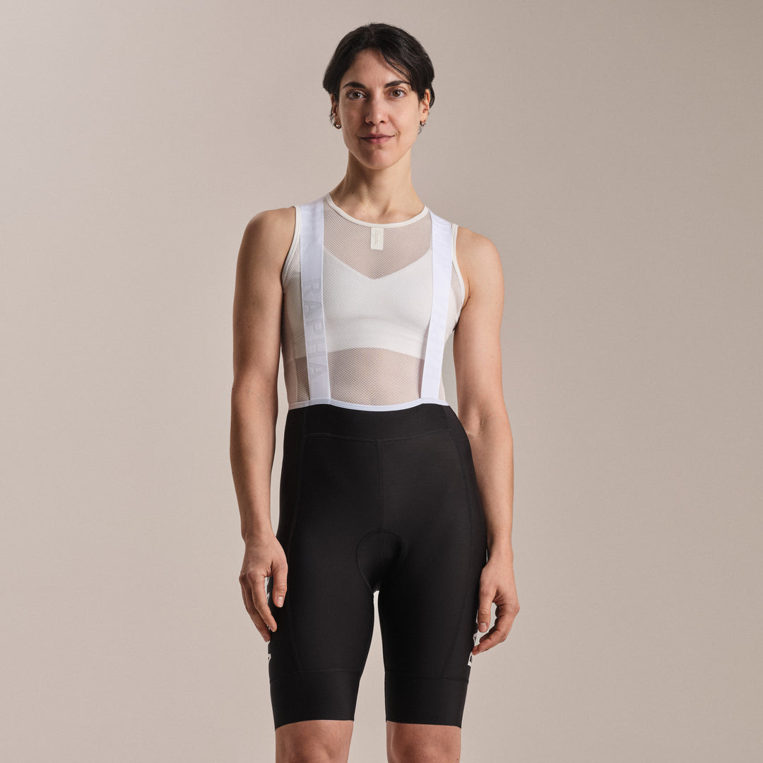 Rapha Women's Pro Team Training Bib Shorts II - Regular (Black/White) - Dragonspine Cycling