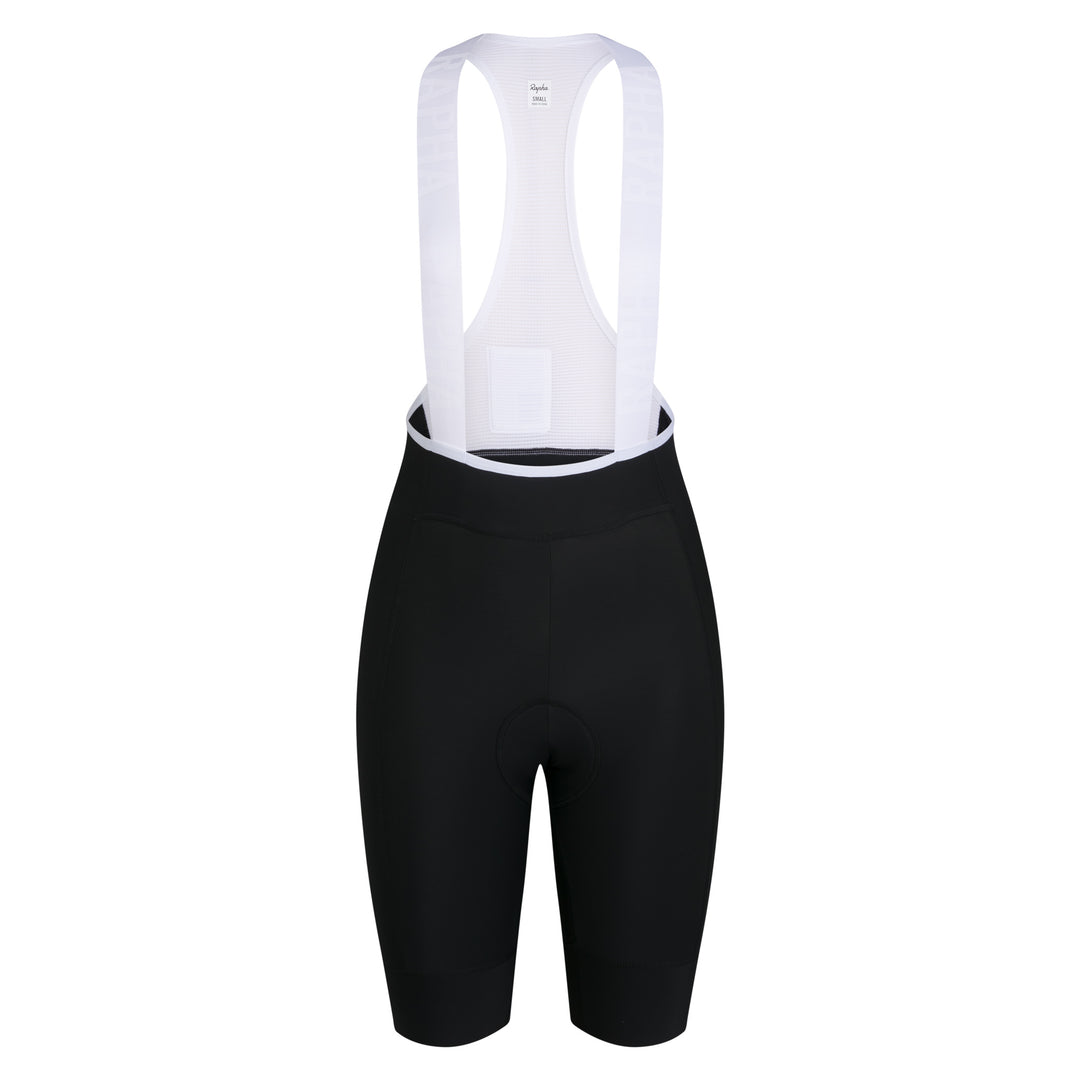 Rapha Women's Pro Team Training Bib Shorts II - Regular (Black/White) - Dragonspine Cycling