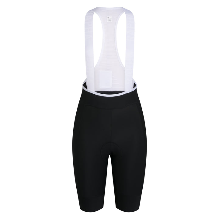 Rapha Women's Pro Team Training Bib Shorts II - Regular (Black/White) - Dragonspine Cycling