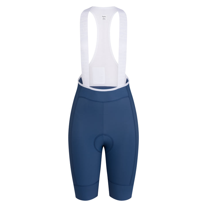 Rapha Women's Pro Team Training Bib Shorts II - Regular (Denim Blue/White) - Dragonspine Cycling