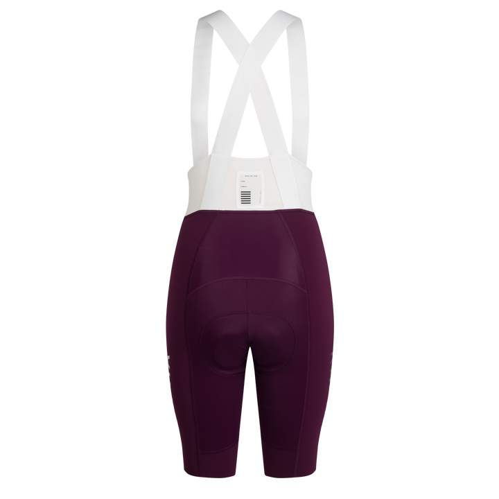 Rapha Women's Pro Team Bib Shorts III - Long (Plum/White) - Dragonspine Cycling