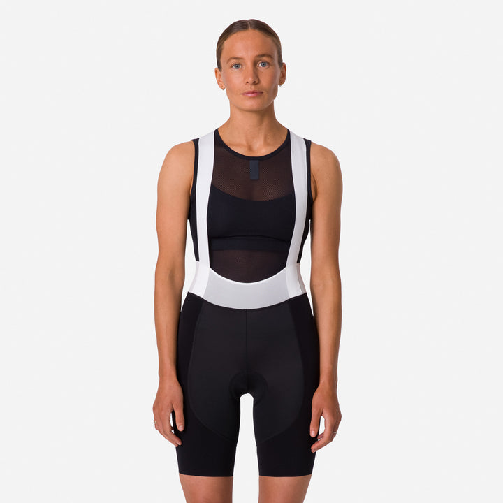 Rapha Women's Pro Team Bib Shorts III - Regular (Black/White) - Dragonspine Cycling
