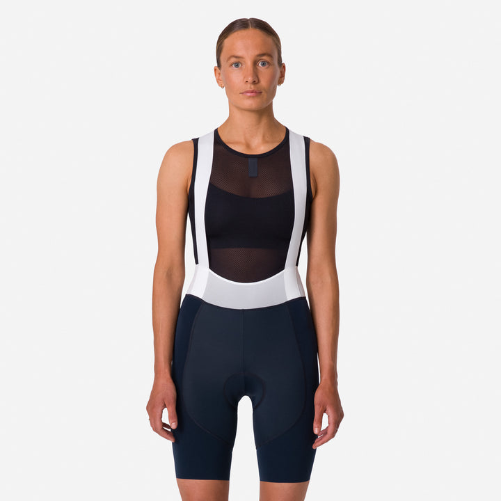 Rapha Women's Pro Team Bib Shorts III - Regular (Carbon/White) - Dragonspine Cycling