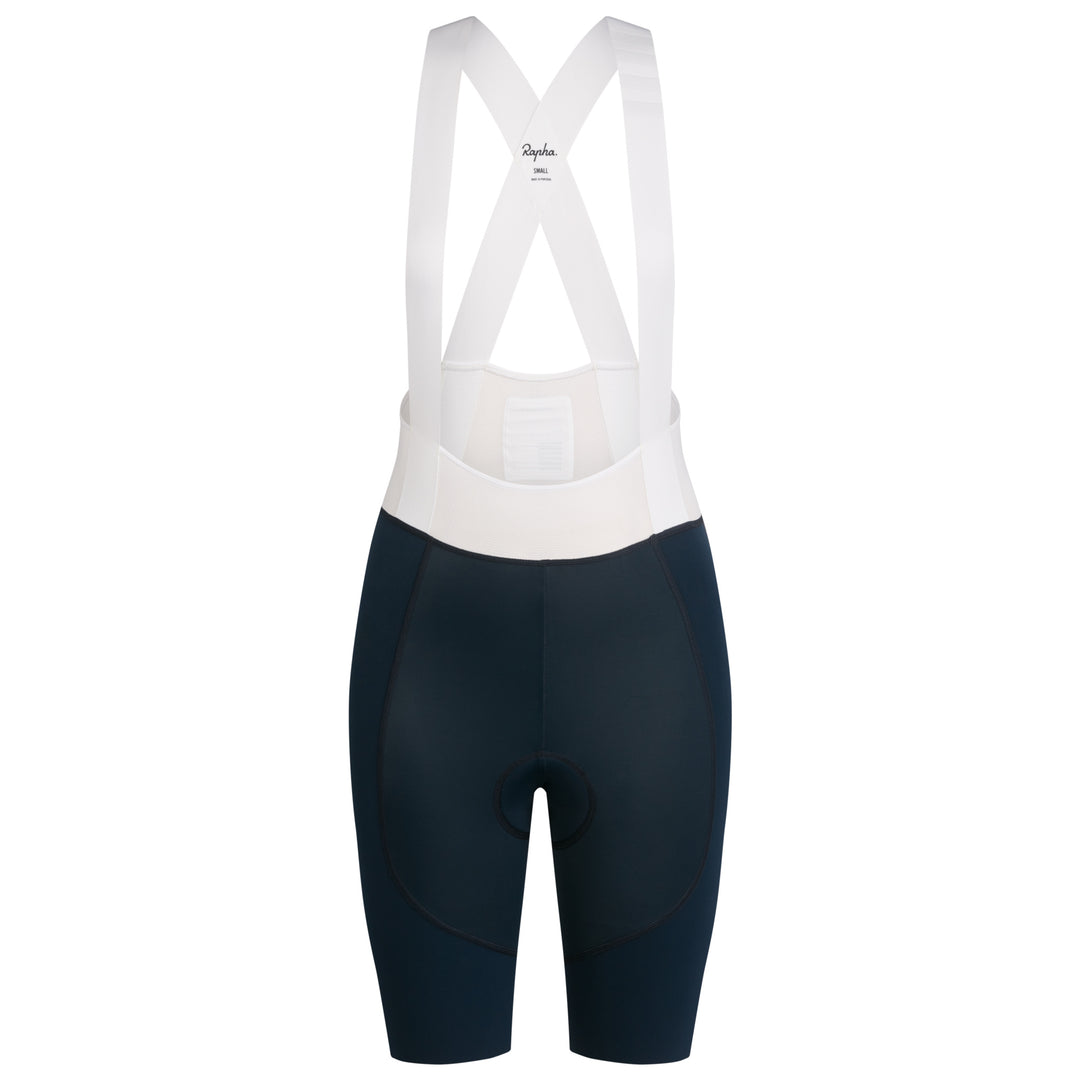 Rapha Women's Pro Team Bib Shorts III - Regular (Carbon/White) - Dragonspine Cycling
