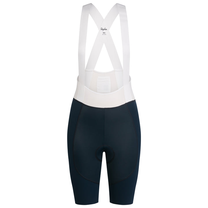 Rapha Women's Pro Team Bib Shorts III - Regular (Carbon/White) - Dragonspine Cycling